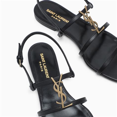 cassandra open sandals ysl|saint laurent bianca sandals flat.